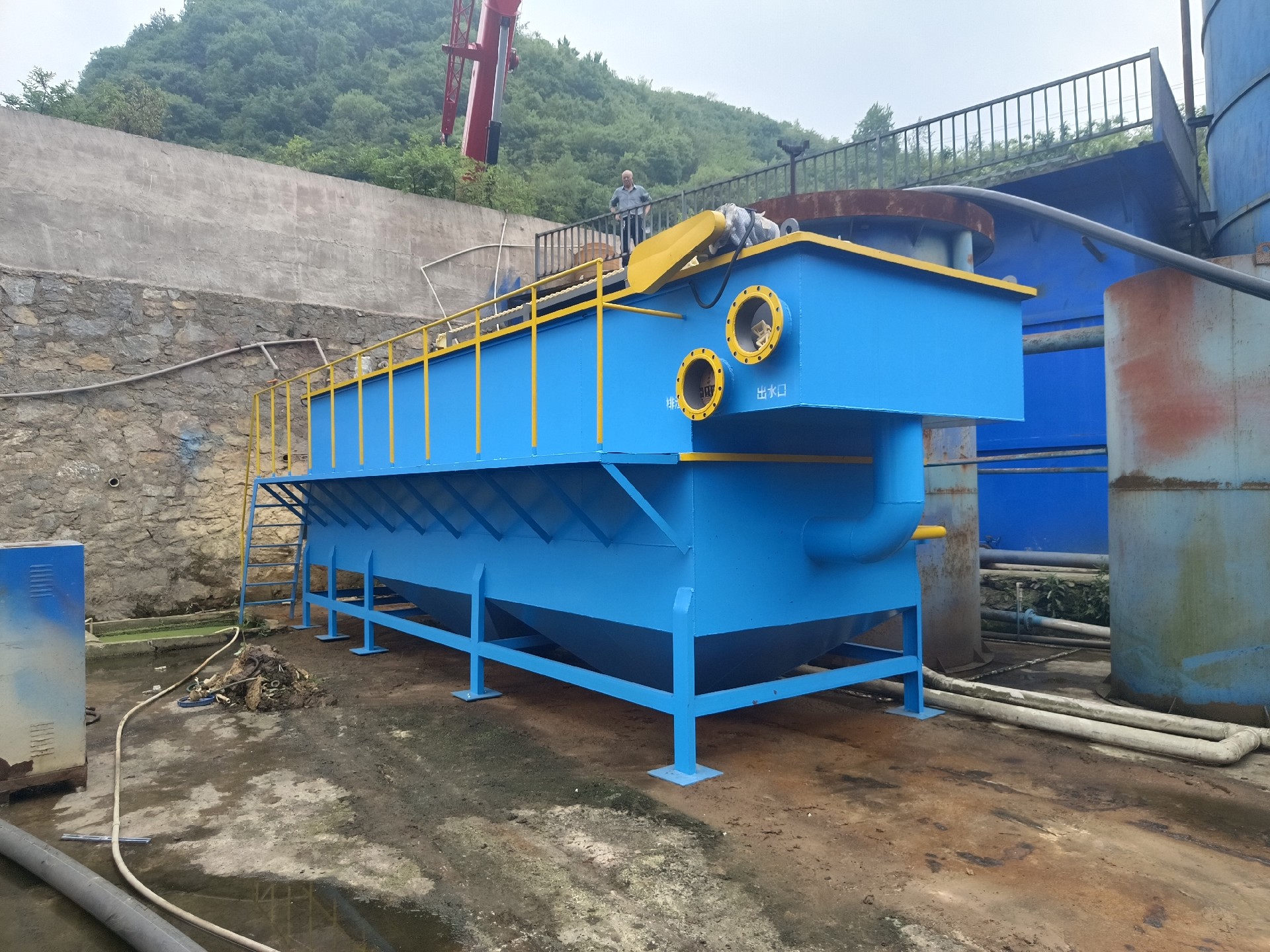 氣浮機(jī)，高效氣浮機(jī)，溶氣氣浮機(jī)，氣浮機(jī)安裝現(xiàn)場(chǎng)